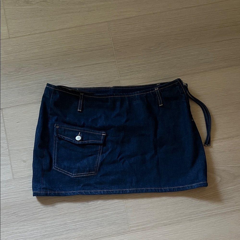 Zara Indigo Denim Skirt